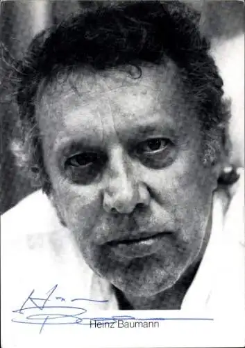 Ak Schauspieler Heinz Baumann, Portrait, Autogramm