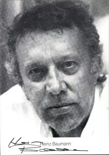 Ak Schauspieler Heinz Baumann, Portrait, Autogramm