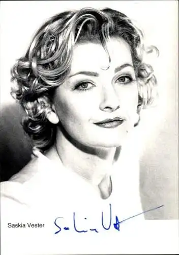 Ak Schauspielerin Saskia Vester, Portrait, Autogramm