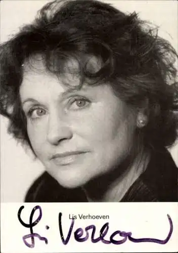 Ak Schauspielerin Lis Verhoeven, Portrait, Autogramm
