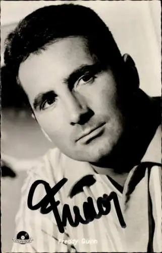 Ak Sänger Freddy Quinn, Portrait, Polydor Schallplatten, Autogramm