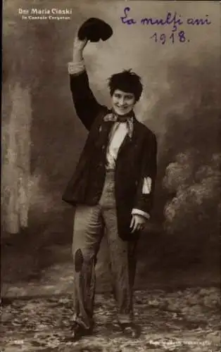 Ak Schauspielerin Maria Cinski, Portrait