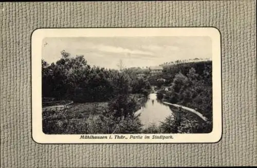 Passepartout Ak Mühlhausen in Thüringen, Stadtpark