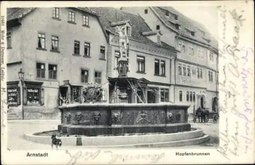 Ak Arnstadt Thüringen, Hopfenbrunnen