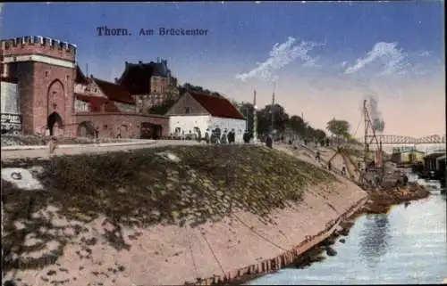 Ak Toruń Thorn Westpreußen, Brückentor