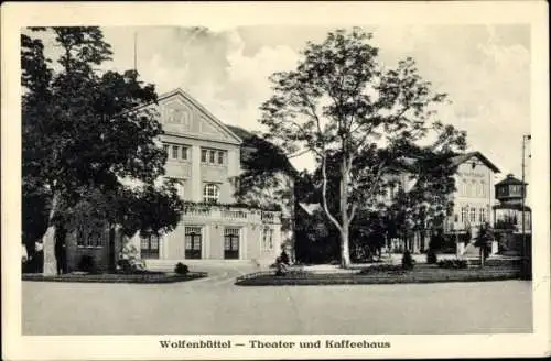 Ak Wolfenbüttel in Niedersachsen, Theater, Kaffeehaus