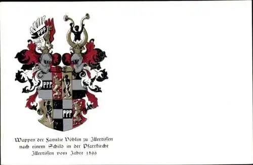 Wappen Ak Illertissen in Schwaben, Wappen der Familie Vöblin