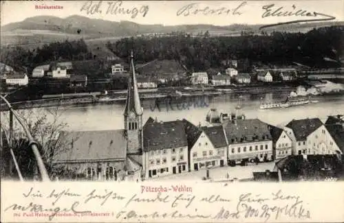 Ak Pötzscha Wehlen an der Elbe Sachsen, Bärensteinen