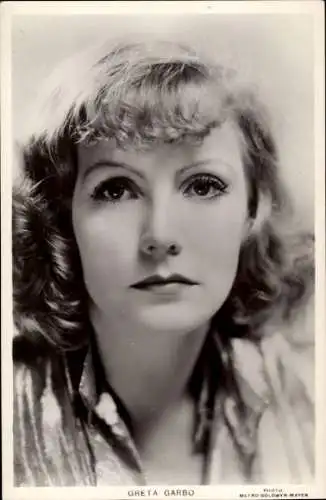 Ak Schauspielerin Greta Garbo, Portrait