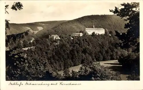 Ak Schwarzburg in Thüringen, Schloss, Kirschwiese