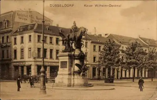 Ak Düsseldorf am Rhein, Kaiser-Wilhelm-Denkmal