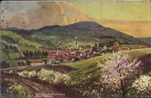 Ak Gersfeld in der Rhön Hessen, Panorama