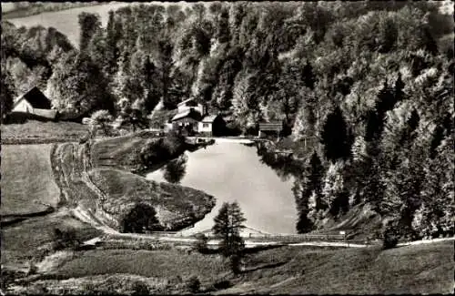 Ak Poppenhausen an der Wasserkuppe Rhön, Teilansicht, Guckaisee