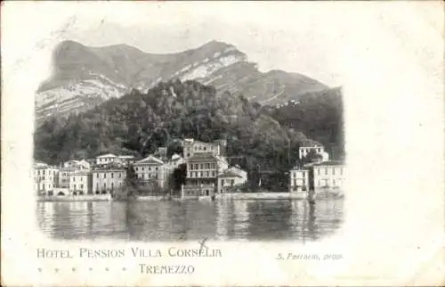 Ak Tremezzo Lago di Como Lombardia, Hotel Pension Villa Cornelia