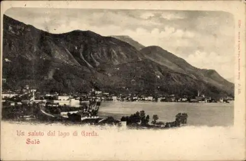 Ak Salò Lago di Garda Lombardia, Panorama