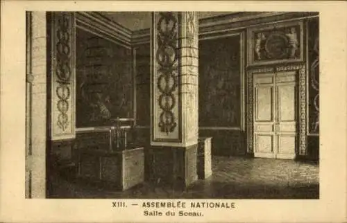 Ak Paris IX. Opernviertel, Nationalversammlung, Halle des Siegels