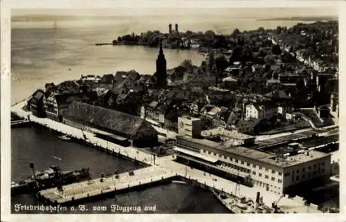 Ak Friedrichshafen am Bodensee, Luftaufnahme