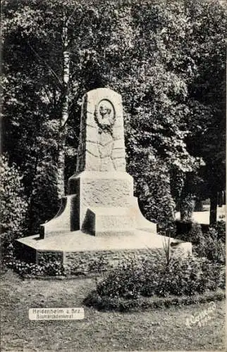 Ak Heidenheim an der Brenz Württemberg, Bismarckdenkmal