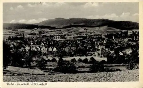 Ak Nieder Ramstadt Mühltal, Gesamtansicht der Stadt