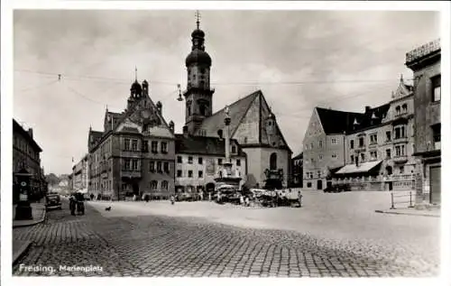 Ak Freising in Oberbayern, Marienplatz