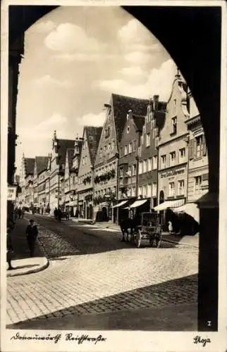 Ak Donauwörth in Schwaben Bayern, Reichsstraße