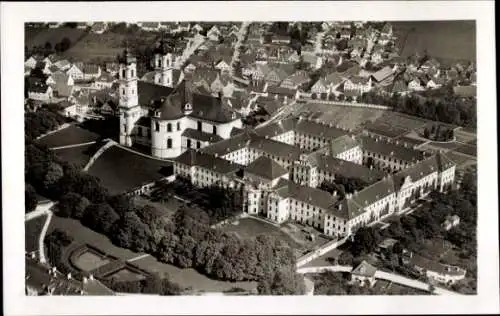 Ak Ottobeuren in Oberschwaben Allgäu, Luftbild, Kloster