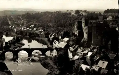 Ak Runkel an der Lahn, Panorama