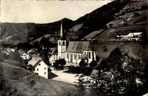 Ak Bad Griesbach im Schwarzwald, Kirche, Teilansicht