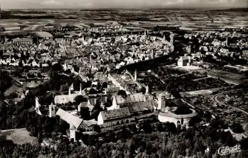 Ak Rothenburg ob der Tauber Mittelfranken, Luftbild, Panorama