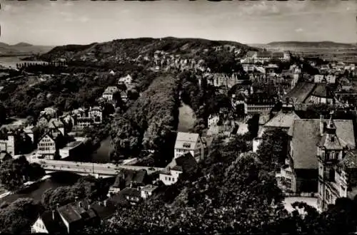 Ak Tübingen am Neckar, Blick von Osten, Teilansicht