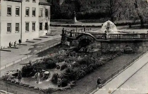 Ak Gotha in Thüringen, an der Wasserkunst