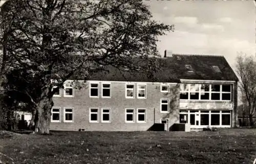 Ak Aurich Niedersachsen, Heimvolkshochschule, Neubau, Pottere Garten