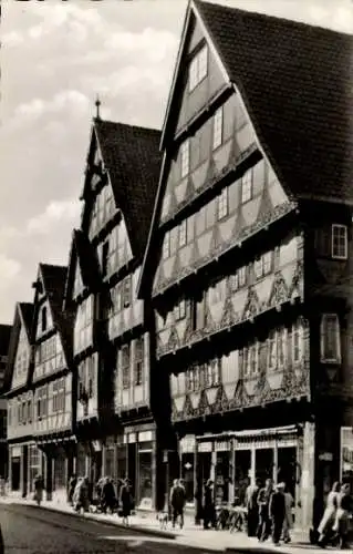 Ak Celle in Niedersachsen, Poststraße, Hoppener Haus