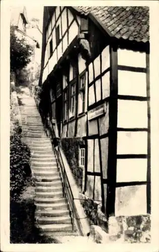 Foto Ak Tecklenburg Teutoburger Wald, Schänke, Fachwerk