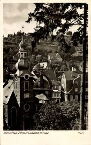 Ak Monschau Montjoie in der Eifel, Protestantische Kirche