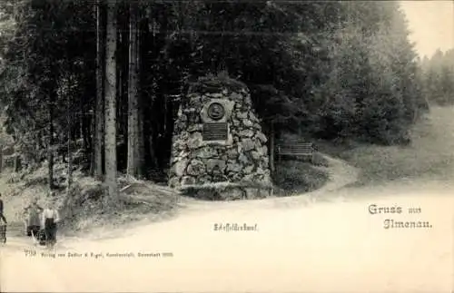 Ak Ilmenau in Thüringen, Scheffeldenkmal