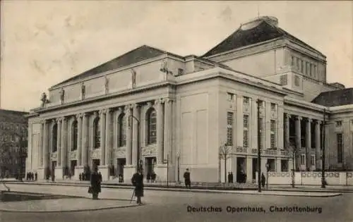 Ak Berlin Charlottenburg, Deutsches Opernhaus