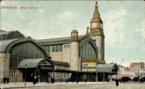 Ak Hamburg Mitte Sankt Georg, Hauptbahnhof