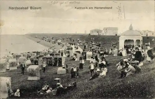 Ak Nordseebad Büsum, Kurmusik am Herrenstrand