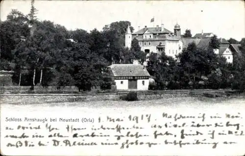 Ak Neustadt an der Orla, Schloss Arnshaugk