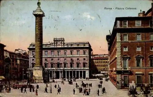 Ak Roma Rom Lazio, Piazza Colonna