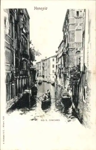 Ak Venezia Venedig Veneto, Rio S. Canciano