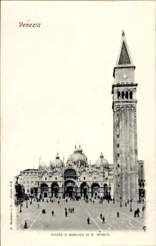 Ak Venezia Venedig Veneto, Piazza e Basilica di S. Marco