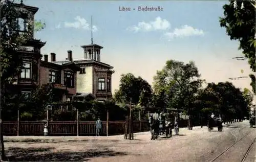 Ak Liepaja Libau Lettland, Badestraße