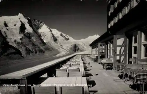 Ak Heiligenblut am Großglockner Kärnten, Kaiser Franz Josef Haus, Pasterze, Johannisberg