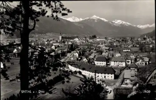 Ak Spittal an der Drau Kärnten, Panorama