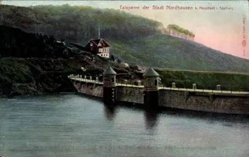 Ak Neustadt im Südharz, Talsperre der Stadt Nordhausen