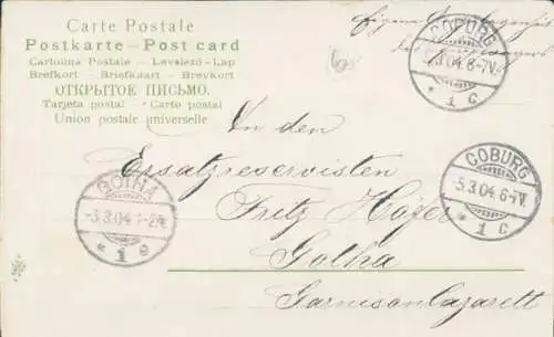 Stoff Ak Blühende Blume, Blätter