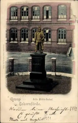Ak Ostseebad Eckernförde, Kaiser Wilhelm Denkmal