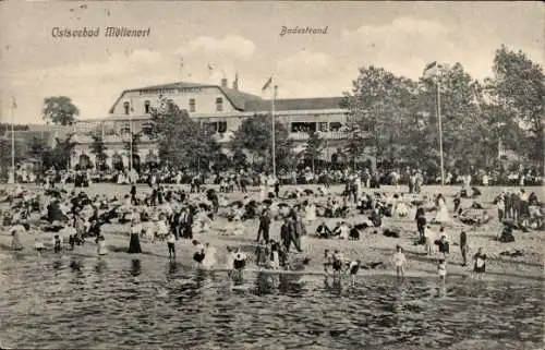 Ak Möltenort Heikendorf an der Kieler Förde, Badestrand